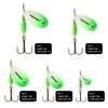 FISHKING 1#-5# 4pcs/lot long Spinner bait Spoon Lures With Treble Hooks Peche Jig Anzuelos isca Pesca ► Photo 2/6