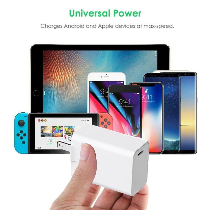 30 Вт тип-c настенное зарядное устройство USB C PD зарядное устройство для нового MacBook/Pro/iPad Pro/Nexus