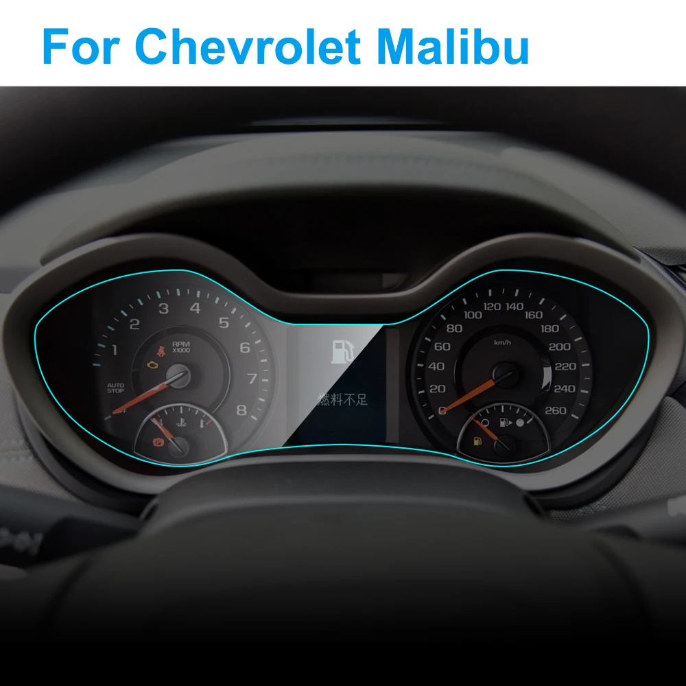 

For Chevrolet Malibu Interior Car Instrument Panel Screen Protector TPU Dashboard Membrane Screen Protective Film Auto Access
