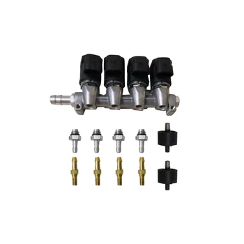 

3 Ohms 4 cylinder CNG LPG Injector Rail high speed Common Injector Rail gas injector and accessories