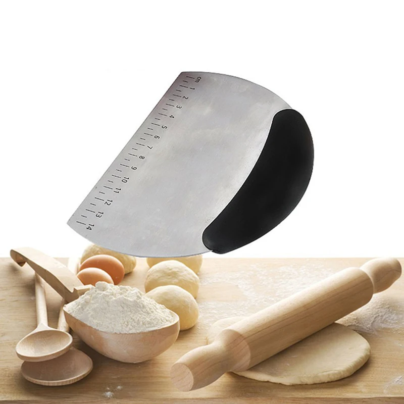  2019 Pizza Dough Scraper Cutter Stainless Steel Fondant Cake Decoration Tools Kitchen Accessories B