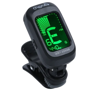 

Digital Clip-on Electric Guitar Tuner Foldable Rotating Clip High Sensitivity Violin Ukulele Guitar Parts Accessories