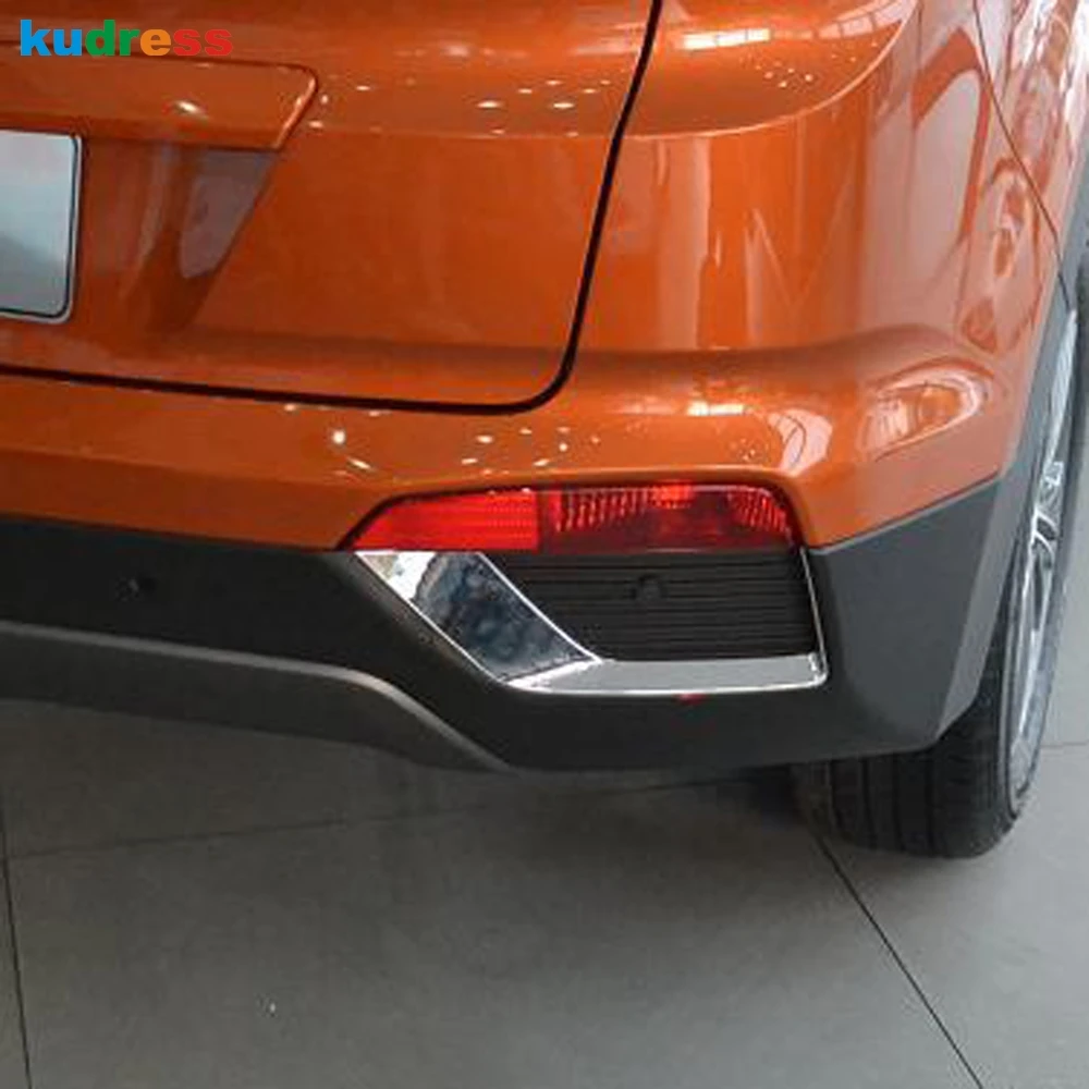Для hyundai Cantus Creta ix25 внешние аксессуары Передние Задние противотуманные фары крышка рамка отделка ABS хром