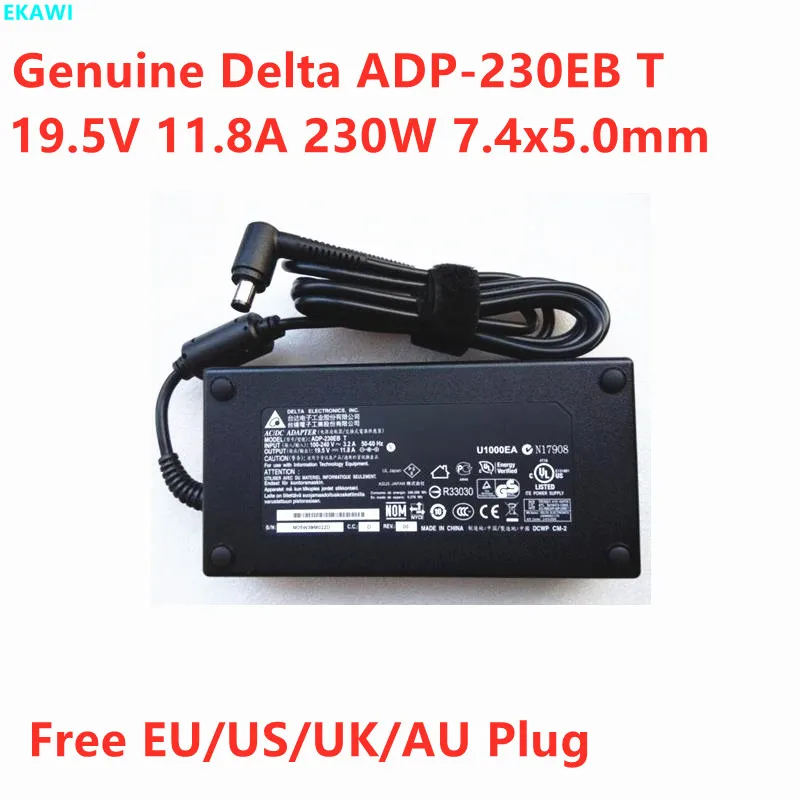 Genuine DELTA ADP-230EB T 19.5V 11.8A 230W AC Adapter For ASUS ROG G750JH G750JZ G751J G752VS G752VY Laptop Power Supply Charger |