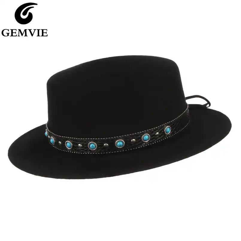 flat crown hat