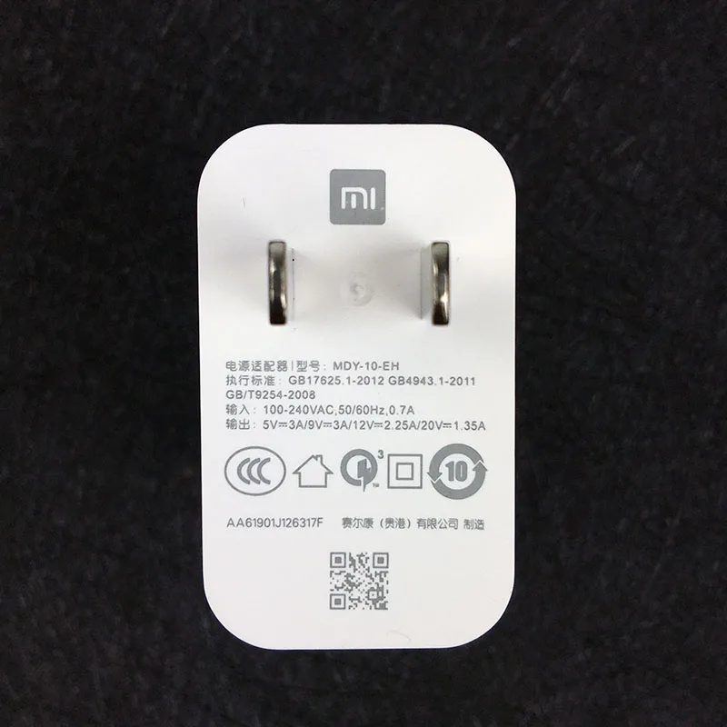 Xiao mi 27W QC 4,0 Оригинальное быстрое зарядное устройство Quick Turbo Charge адаптер питания настенный usb для mi 9 se 9t CC9 redmi note 7 8 pro K20 pro