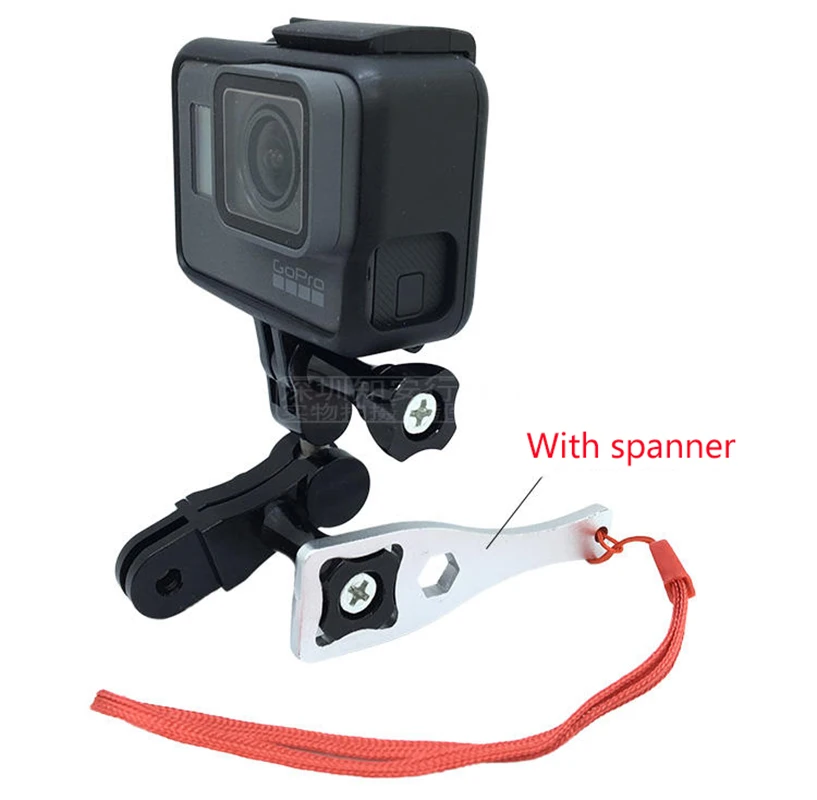 

CNC Aluminum Universal Dual Joint Mount Adapter Bracket Holder For GoPro Hero 7/6/5/4 Session SJCAM XiaoYI Camera Accessories