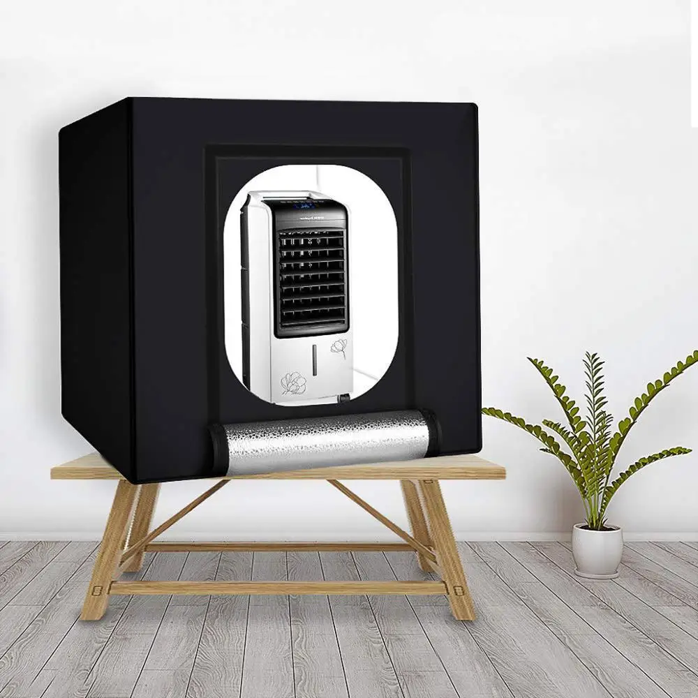 WINGRIDY 40cm*40cm 16in LED Folding Photo Studio Softbox Lightbox light Tent white yellow black background Accessories box light