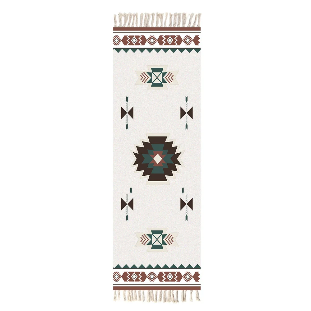 F Ковер для дивана, гостиной, спальни, ковер, хлопок, кисточки, окрашенная пряжа, 60x130 см, стол, рунер, покрывало, декоративный домашний, мебельно-декоративная ткань - Цвет: F