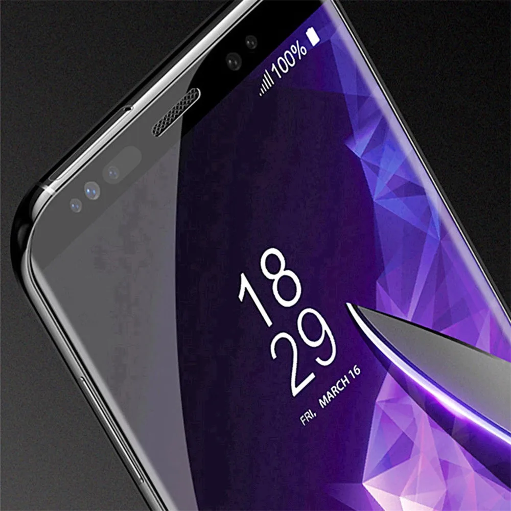 Для samsung Galaxy S10 S9 S8 Plus S10e Lite 6D анти-синий луч Закаленное стекло протектор изогнутый экран протектор