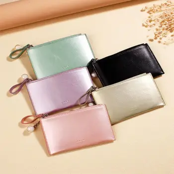 

Women Girls Hologram Credit Card Holder Wallet Coin Bag Case Leather Small Handbag Purse