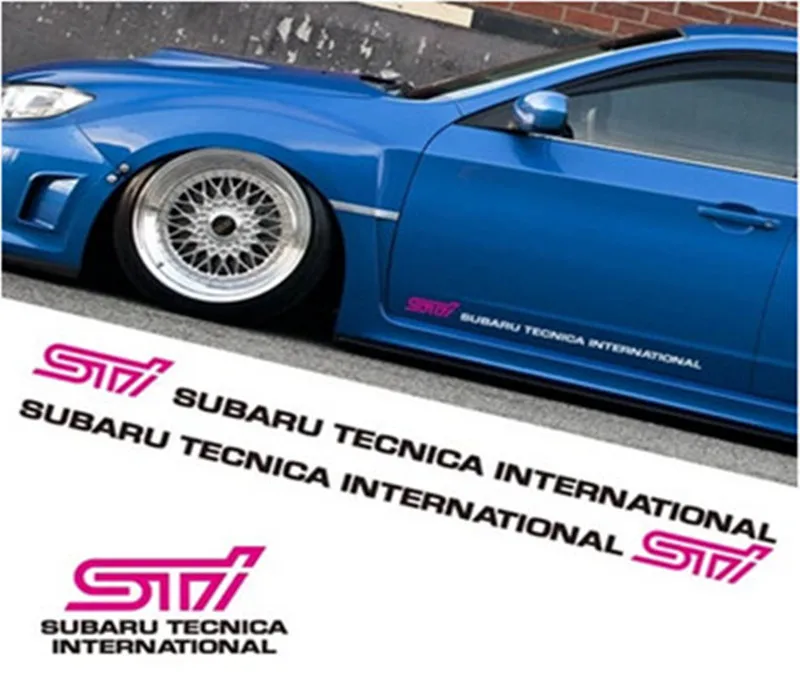 

STI emblem badge Car side body sticker For SUBARU BRZ XV LEGACY Forester Outback Rally WRX WRC Impreza Car styling