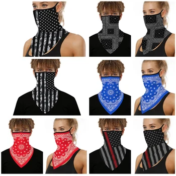 

3D National flag Print Scarf Neck Gaiter Bandana Shilds Circle Loop Sun Protective Tube Scarves Men Headwear Face Mask