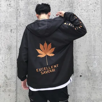 

Harajuku BF Hip Hop Jackets Women Autumn Spring New Long Sleeve Hooded Coat Loose Loose Bomber Jacket Female Lovers Students