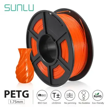 

SUNLU PETG 3D Printer Filament 1.75mm 1KG/2.2LB Spool for Birthday gift DIY printing fast delivery пластик для 3д принтера