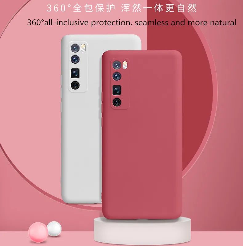Phone Case For Huawei Honor 20 30 view 10 Liquid Silicone Soft Shockproof Back Cover 8 9 Lite 8x 8c 8a 10i |