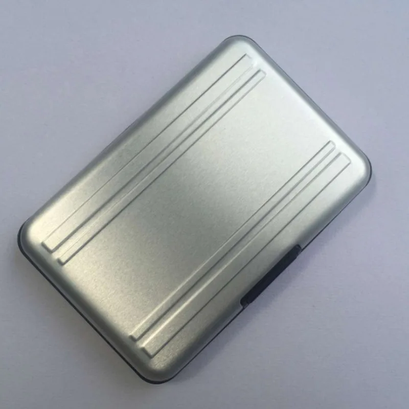 Серебряный держатель карт Micro SD SDXC держатель для хранения Чехол для карт памяти Защитный алюминиевый чехол 16 solts для SD/SDHC/SDXC/Micro SD