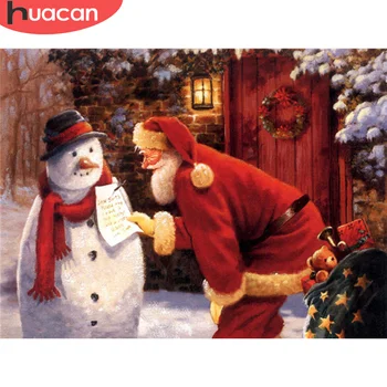 

HUACAN Diamond Painting Santa Claus Full Square Craft Kit Sale 5D Diamond Embroidery Winter Art Rhinestones Christmas Decoration