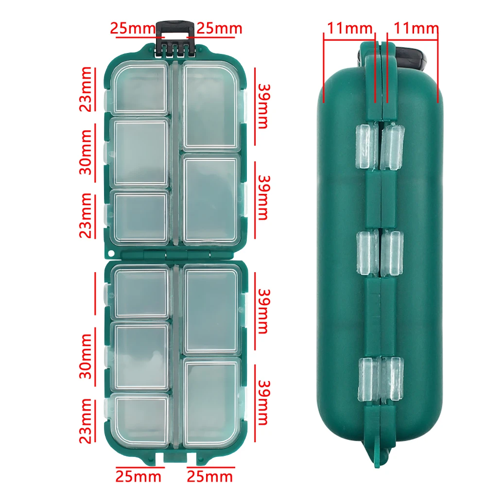 Boîte De Rangement Pêche Tigofly – 20 Compartiments, Double Couche, Pour Hameçons Et Leurres