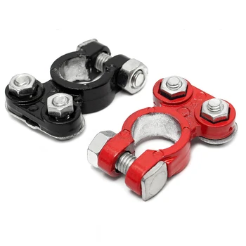 

2pcs Wire Connector Car Accessories Tool Durable Clamps Stable Vehicle Battery Terminal Replacement Positive And Negative