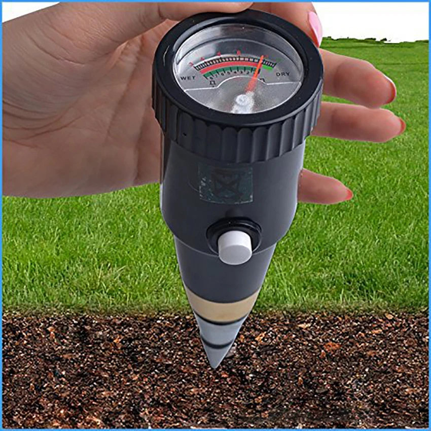 Soil pH and Moisture Meter Soil PH Meter Tester Hygrometer Portable Soil Moisture Sensor Monitor 3.5 8PH for Gardens Care|PH Meters| - AliExpress