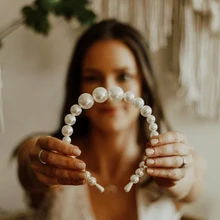 Dvacaman, повязка на голову с искусственным жемчугом для женщин, свадебная повязка на голову для девушек, женские вечерние аксессуары для волос, ювелирные изделия