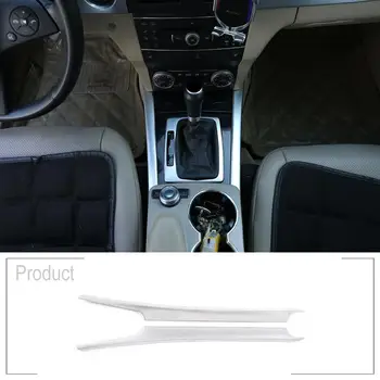 

Carbon Fiber style For Mercedes benz GLK Class X204 2008-2015 ABS chrome Car Center Console Decoration Strips Trim Accessories