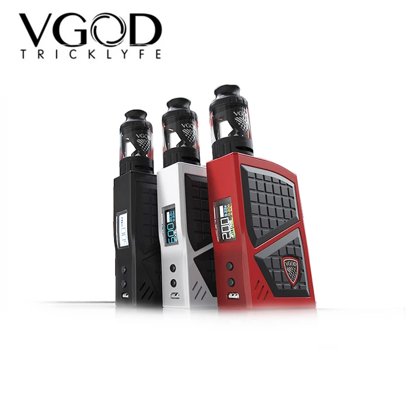 

Original Electronic cigarettes Vgod Pro 200 Box Mod Kit With VGOD SUBTANK 5mL Powered By Dual 18650 Battery Vape Vaporizer