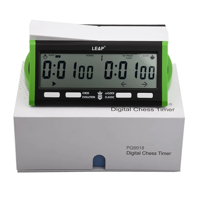 Temporador de controle de xadrez digital LEAP com 29 Angola