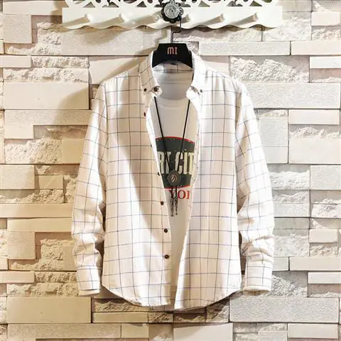 Plaid 12 4XL 5XL большой размер мужская деловая Повседневная клетчатая рубашка с длинными рукавами бархатная Толстая Теплая мужская деловая платье-рубашка в полоску плюс - Цвет: Plaid 12