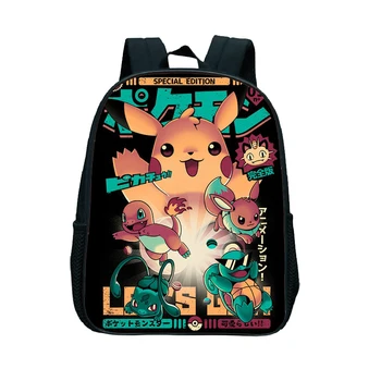 

Mochila Bookbag Pokemon Backpack Pikachu Cute Backpack Mini Backpack Kids School Bags for Girls Boy Toddler Small Backpack Kids