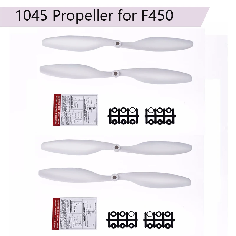 

4 Pieces 10" Blade 10X45 Blades 1045 Propeller for F450 F550 Drone Rc Parts Replacement Props for A2212 KV1000 Motor Accessories