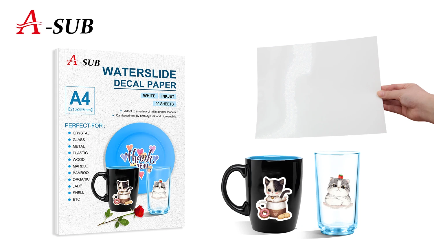a4 waterslide paper