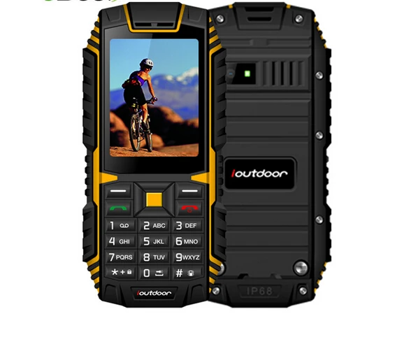 XGODY ioutside T1 2G функция телефона IP68 Ударопрочный cep телефон 2,4 ''128M+ 32M GSM 2MP задняя камера FM телефон Celular 2G 2100mAh - Цвет: Yellow
