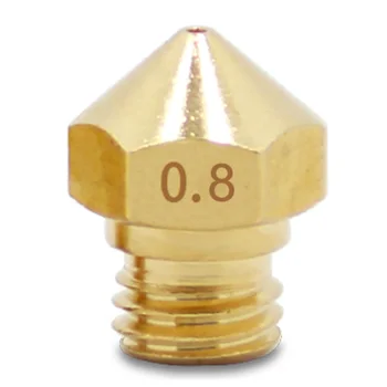 

MK10 Accurate Extruder Nozzle Brass Printers Parts DIY Home Durable Office Thread Small Heat Conducting