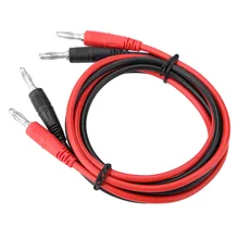 P1041 2pcs Testing Cable 4mm Banana Plug To Banana Plug Test Cable Multimeter Testing Cables banana spaghetti