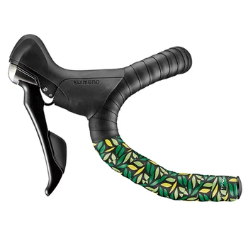 

Ciclovation Premium Bar Tape W/Leather Touch-Rainforest Road Bike Handlebar Tape Soil/Flower/Tree Tape lightweight Cycling Tape