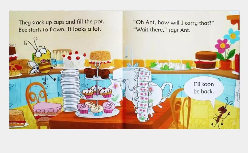Обучающая книга Usborne Phonics для детей 4 10 лет набор чтения рисунков на английском