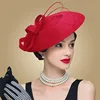 FS Fascinators Black And White Weddings Pillbox Hat For Women Straw Fedora Vintage Ladies Church Dress Sinamay Derby Hats ► Photo 3/6