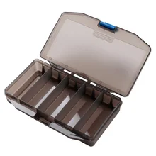 5 компонент Защитный Контейнер для снастей Пряжка Двусторонняя река пыле рыболовная приманка коробка Спорт на открытом воздухе Портативный приманка для хранения