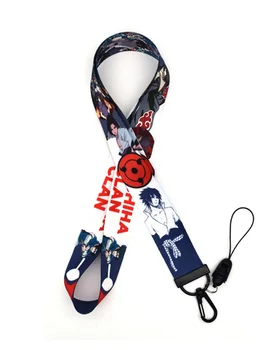 

Naruto Sasuke Anime Lanyard Printed Neck Strap For ID Badge Phone Holder Keychain Unisex Cosplay Prop Accessory Cartoon