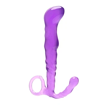 S/M/L Prostate Massager Butt Plug for Beginner Sex Toys for Men Women Colorful Silicone Jewelry Anal Plug with Pull Ring Sextoys 5