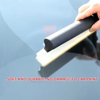 

1Pcs Automobiles Soft Silicone Windshield Window Glass Scraper Cleaning Drying Water Wiper Washing Tools Car Blade B7X1