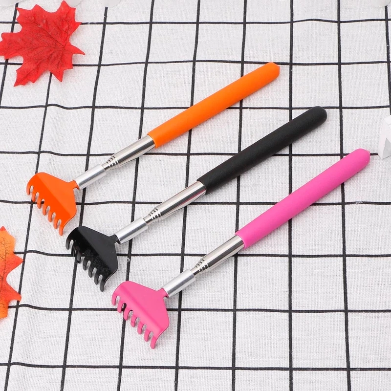 

Telescopic Stainless Steel Back Scratcher Self-Massage Itch Helping Tool Soft Grip X5XC