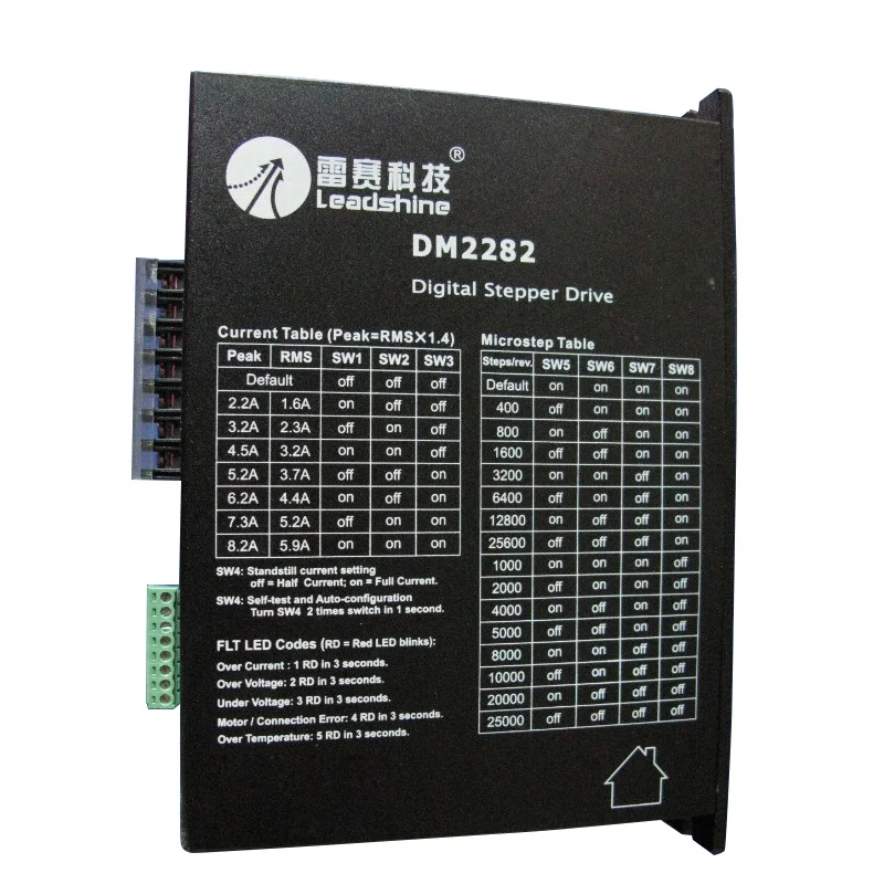 

New DM2282 Leadshine Digital microstep driver 2 phase 8.2A AC180-240V fit 86 110 130 motor
