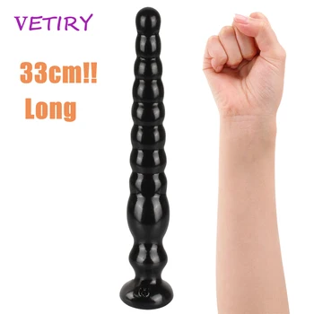 VETIRY Long Anal Plug Anus Backyard Beads Anal Balls With Suction Cup Prostata Massage Butt Plug Sex Toys for Women Men 1