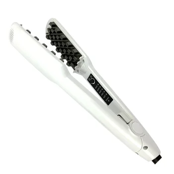 

Electric Hair Straightener Dual Use Hair Curler Electric Hair Splint Hairdressing Tool with Original US Plug White