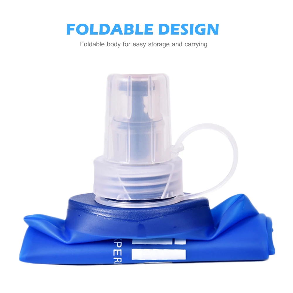 New 500/250ML Collapsible Water Bottle Reusable Drinking Water Bottle Anti Leakage With Straws For Travel Outdoor Sports Camping