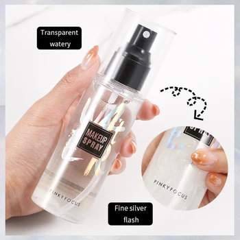 

Moisturizing Makeup Spray Oil Control Matte Finishing Spray Silver Flash Cosmetic Primer Spray Lasting Setting Transparent