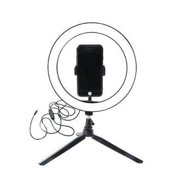 

6-10 inch Photo LED Selfie Stick Ring Fill Light Dimmable Camera Phone Ring Lamp With Stand Tripod For Makeup Video Live Studio